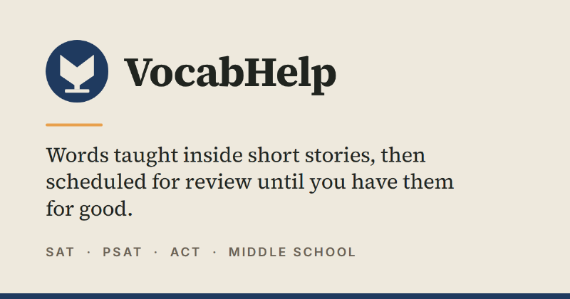 Screenshot of VocabHelp.com